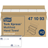 Handdoek Tork H2 Universal 1laags 213x234mm wit