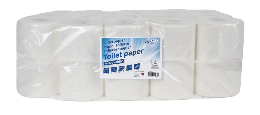 Toiletpapier Cleaninq 2-laags 400vel extra wit