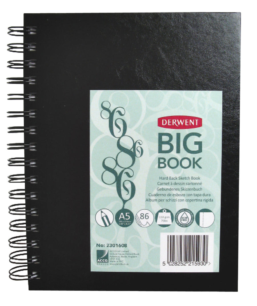 Schetsboek Derwent big book A5 harde kaft