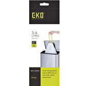 Afvalzak EKO MDPE type A trekb 35x40cm 3-6L wit - afbeelding 3
