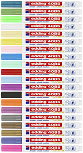 Krijtstift edding 4085 rond 1-2mm lichtblauw - afbeelding 3