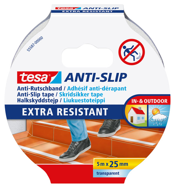Anti-slip tape tesa 5mx25mm transparant