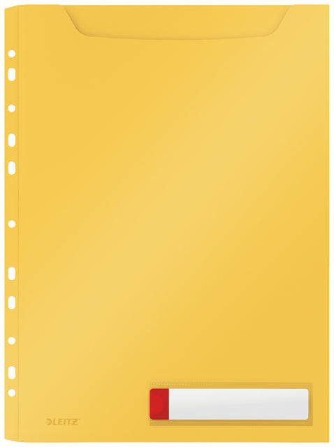 U-map Leitz Cosy harmonica A4 perforatie PP geel