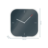 WANDKLOK LEITZ COSY GLAS GRIJS - afbeelding 4