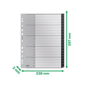 TABBLAD LEITZ RECYCLE A4 1-20 EXTRA BREED PP - afbeelding 3
