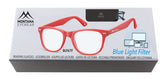 Leesbril Montana +1.50dtp blue light filter rood - afbeelding 3