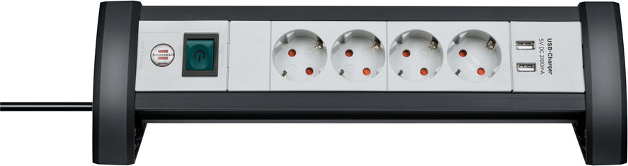Stekkerdoos Brennenstuhl Prem 4vdig 1.8m wt/gs