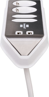 Stekkerdoos Brennenstuhl Estilo 4vdig USB 2m wit - afbeelding 4