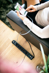Stekkerdoos Brennenstuhl Prem 6vdig 2USB 3m zwart - afbeelding 5