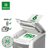 Papiervernietiger Leitz IQ Auto Office 150 2x15mm - afbeelding 5