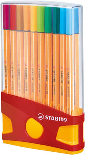 Fineliner STABILO point 88/20 etui gl/rd F assorti - afbeelding 4