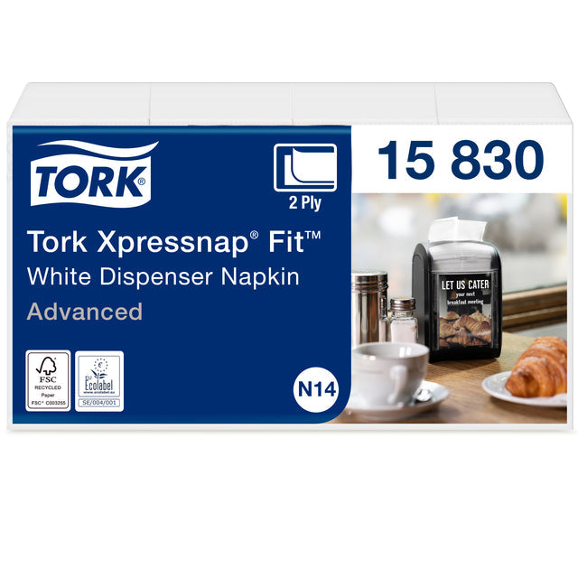 Servet Tork N14 Advanced multifold 2laags wit