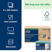 Reinigingsdoek Tork W8 Premium 1laags blauw - afbeelding 8