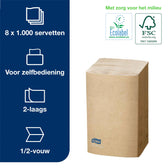 Servet Tork N4 Premium halvevouw 2laags naturel - afbeelding 5
