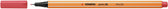 Fineliner STABILO point 88/47 F roestig rood