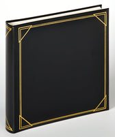 Fotoalbum walther design standaard 30x30cm zwart