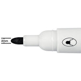 Whiteboardmarker Nobo Glide rond zwart 2mm - afbeelding 4