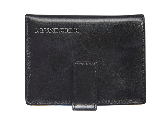 Kaarthouder Mav All Black super compact RFID zw