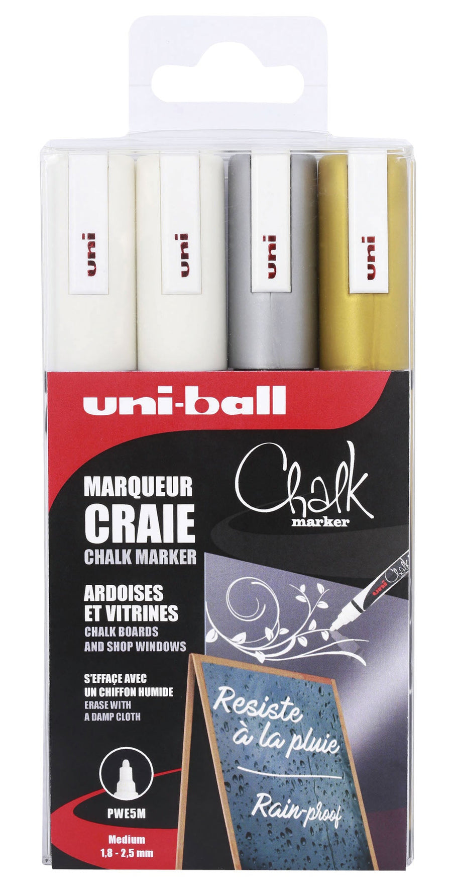 Krijtstift Uni-ball rond 1.8-2.5mm assorti
