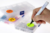 Etiket Rillprint 25mm 500st op rol wit - afbeelding 4