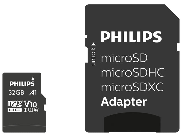Micro SDHC Card Philips Class 10 UHS I U1 32GB