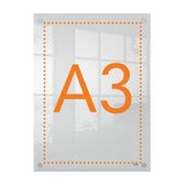 Infobord Nobo Premium Plus A3 acryl wand - afbeelding 2