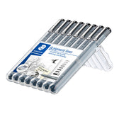 Fineliner Staedtler pigment 308 8 st ass - afbeelding 2