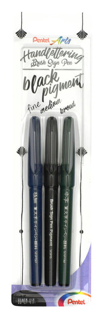 Brushpen Pentel XSESP15 zwart