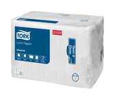 Lunchservet Tork Universal vierdevouw wit