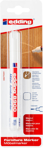 Viltstift edding 8900 meubel rond 1.5-2mm spierwit