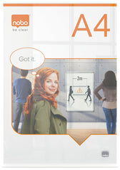 Infobord Nobo Premium Plus A4 acryl vrijstaand - afbeelding 2