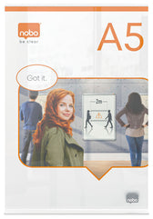 Infobord Nobo Premium Plus A5 acryl vrijstaand - afbeelding 2