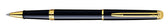 Rollerpen Waterman Hemisp GT F lak zwart