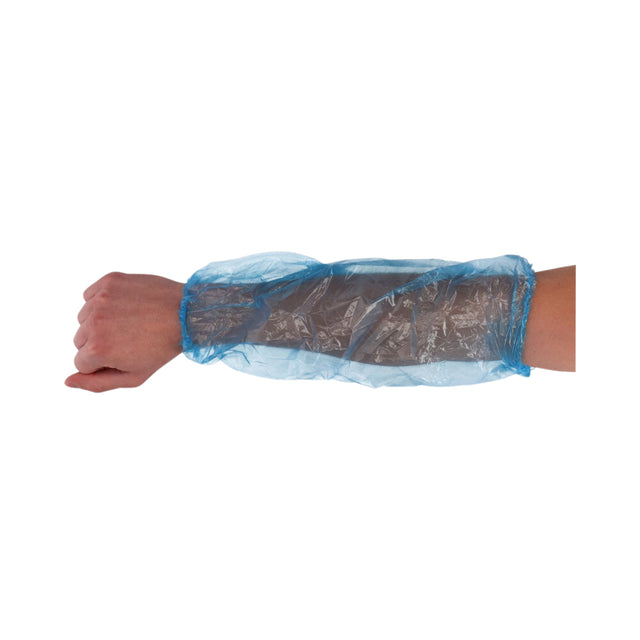 Mouwovertrek CMT 20x40cm 20mu LDPE blauw