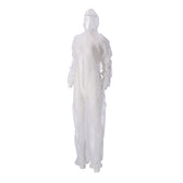 Overall CMT L non-woven ritssluiting PP wit - afbeelding 4