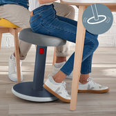 Actieve zit-sta kruk Leitz Ergo Cosy grijs - afbeelding 8