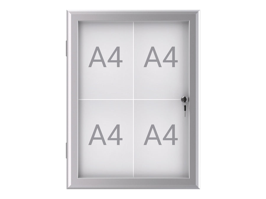 Buiten- binnenvitrine MAULexcite 4xA4 slot