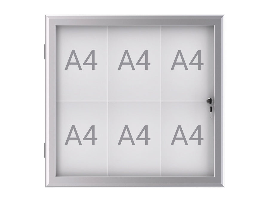 Buiten- binnenvitrine MAULexcite 6xA4 slot