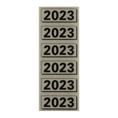 Rugetiket Elba 2023 57x25mm grijs