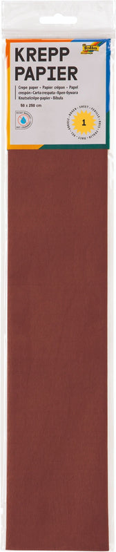 Crêpepapier Folia 250x50cm nr161 kastanjebruin