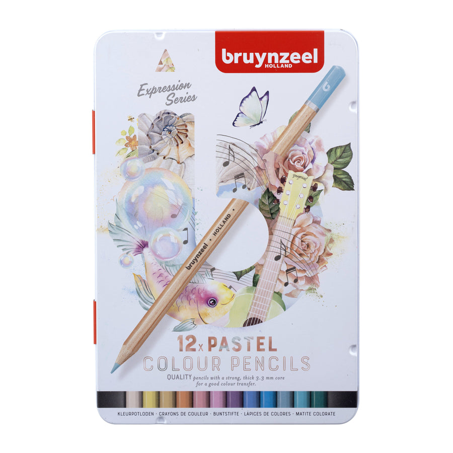 Kleurpotlood Bruynzeel Expression 12 stuks pastel
