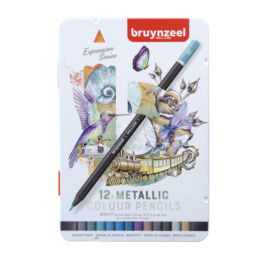 Kleurpotlood Bruynzeel Expression 12st metallic