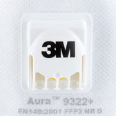 Stofmasker 3M Aura 9322 FFP2 ventiel 2st - afbeelding 7
