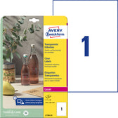 Etiket Avery L7784-25 210x297mm transparant 25st - afbeelding 4