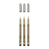 Sakura Pigma Micron Etui 3 Fineliners Zwart - afbeelding 2