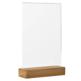 Kaarthouder Europel acryl met houten voet A5 - afbeelding 2