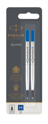 Rollerpenvulling Parker Quink M blister 2st blauw