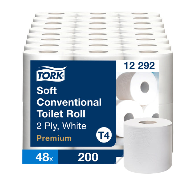 Toiletpapier Tork T4 Premium 2laags 200 vel wit