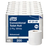 Toiletpapier Tork T4 Advanced 2laags 200 vel wit