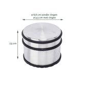 Deurstopper BRASQ met rubberen ringen rvs - afbeelding 4
